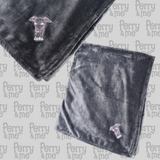 (L) Luxury Pawtrait Plush Blanket