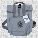 Mini Roll Top Pawtrait Recycled Backpack