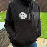 1/4 Zip Pawtrait Unisex Sherpa