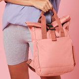Mini Roll Top Pawtrait Recycled Backpack
