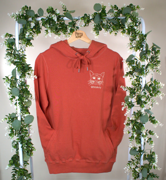 Embroidered Pawtrait Organic Terry Hoodie