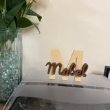 Personalised Freestanding Dog Name Initial
