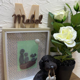 Personalised Freestanding Dog Name Initial