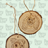 Pawtrait Wooden Log Slice