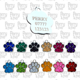 Glitter Paw Pet Tag