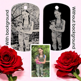 Black Photo Pendant