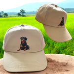 Cap hat with Rottweiler on the front 