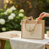 Mini Pocket Pawtrait Jute Bag