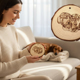 Pawtrait Hanging Log Slice