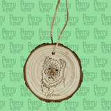 Pawtrait Wooden Log Slice